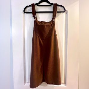 Corduroy Overall Brown Dress Size Small